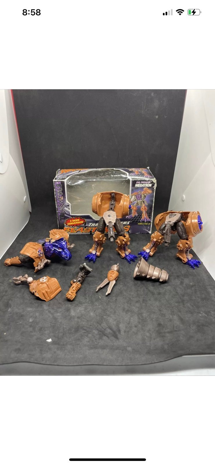 Vintage Beast Wars Transmetals - Megatron 1997 *Check Pictures