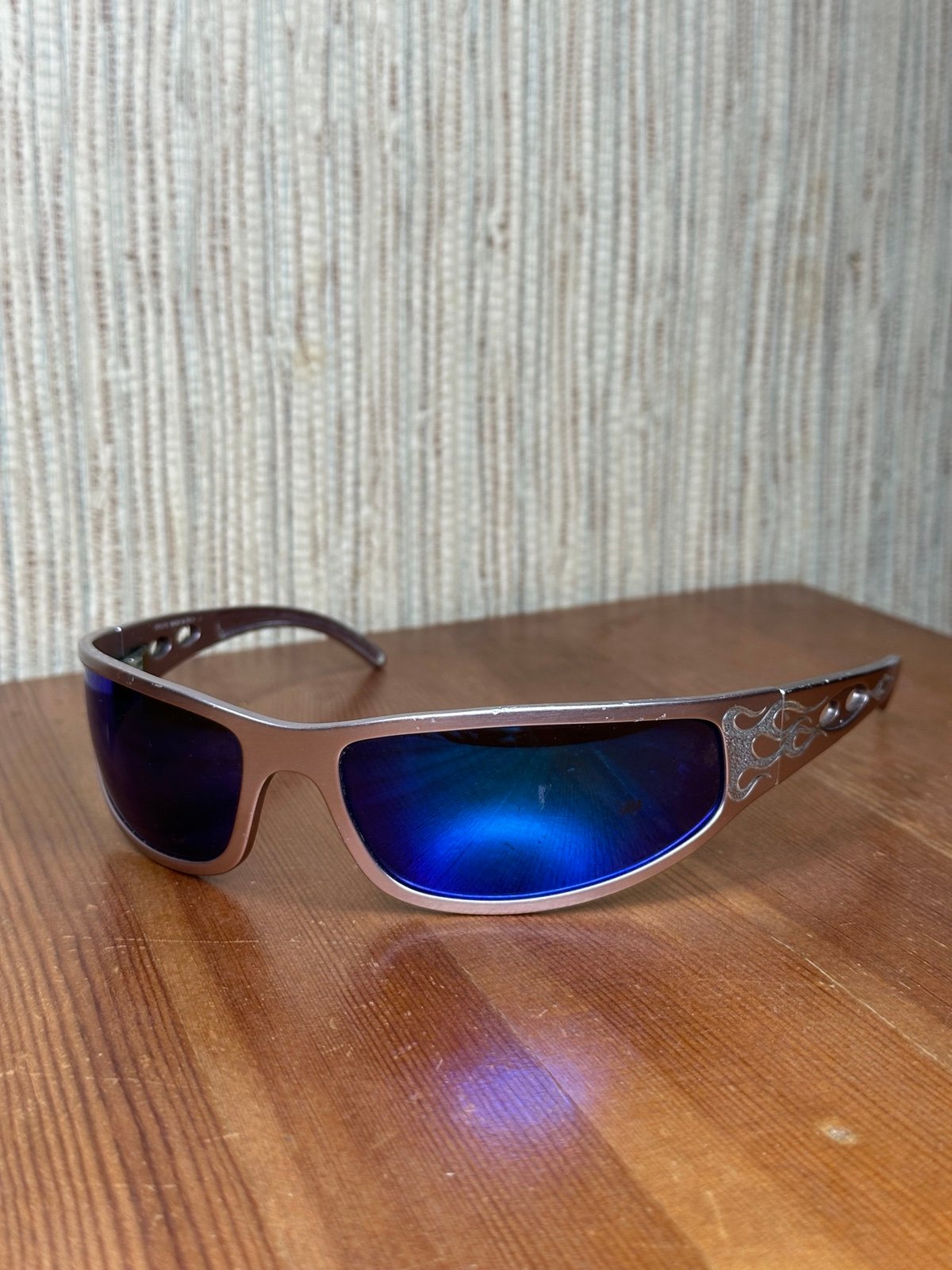 ICICLES EYEWEAR BAGGER” CHROME MOTORCYCLE SUNGLASSES