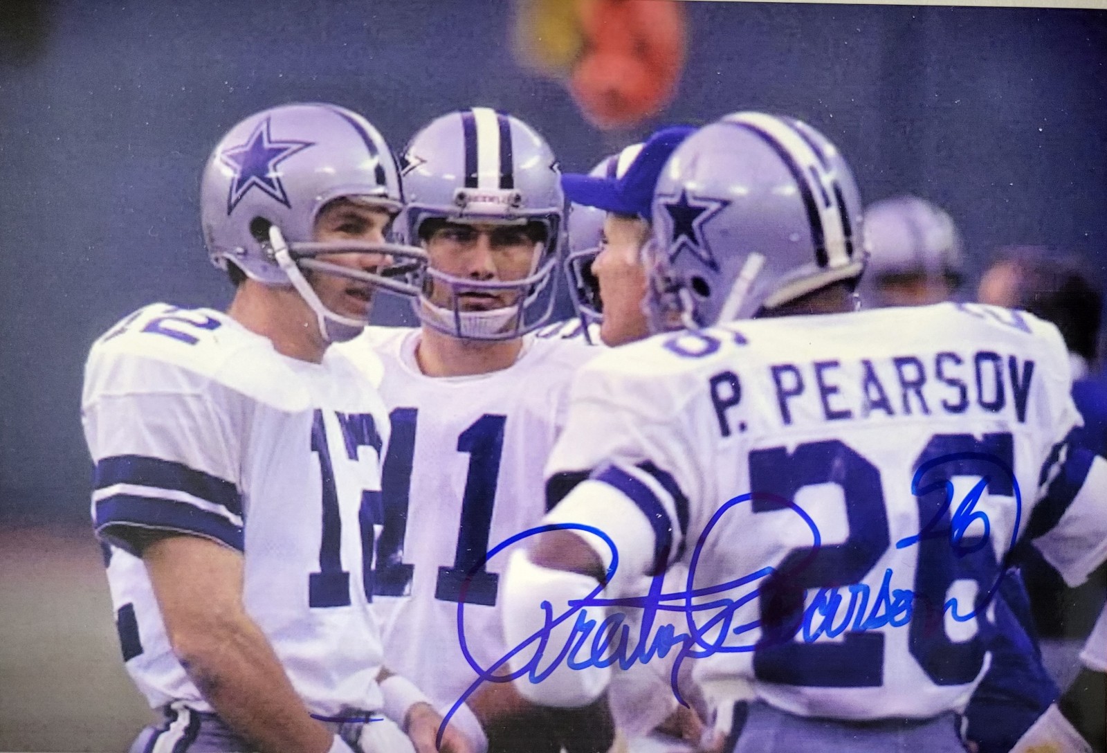 PRESTON PEARSON AUTOGRAPHED DALLAS COWBOYS COLOR PHOTO!!! COWBOYS & STEELERS!!!