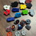 Big Lot of Beyblades Metal Fusion Burst Takra Tomy Launchers spin beyblade