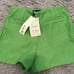 Green zara shorts