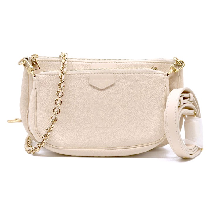 Louis Vuitton Empreinte Monogram Giant Multi Pochette Accessories Cream