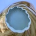 Vintage Midcentury Amber Art Glass Dish With Starburst 8.5” Murano Style