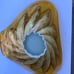 Vintage Midcentury Amber Art Glass Dish With Starburst 8.5” Murano Style