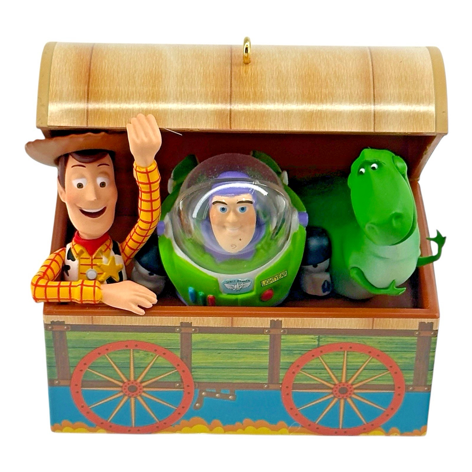 2009 Hallmark Disney Toy Story Xmas Ornament Time To Play! Woody Buzz Rex NO BOX