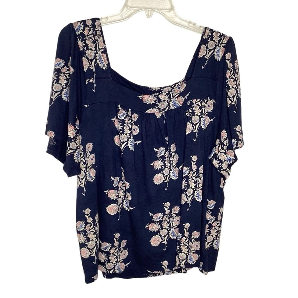 Lucky Boho Flutter Sleeve Top XXL NWT
