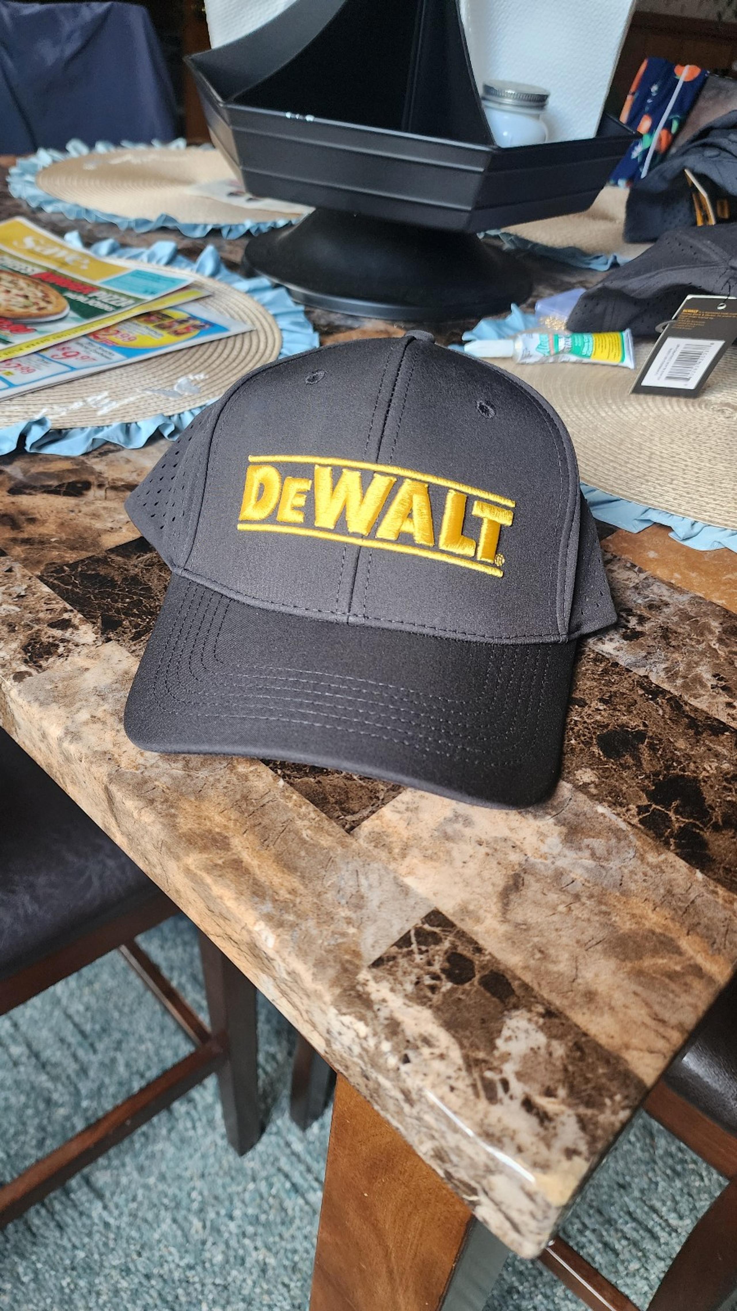 NEW Adjustable one size Hat - DeWALT