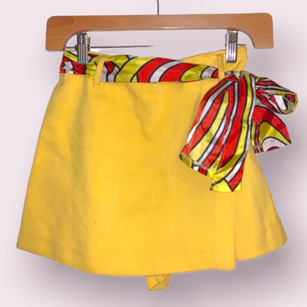 60s vintage banana skort