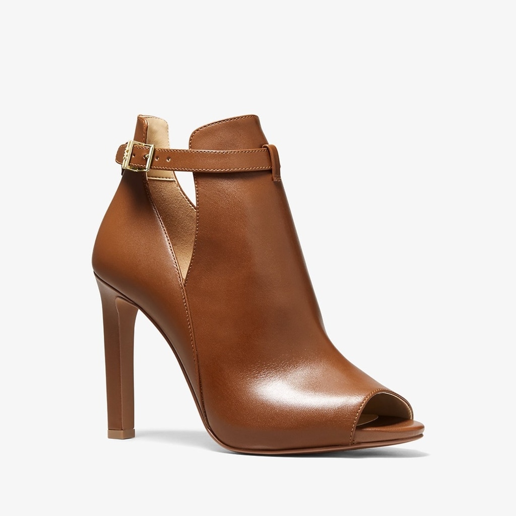 Michael Kora Lawson Leather Open-Toe Ankle Boot 10M