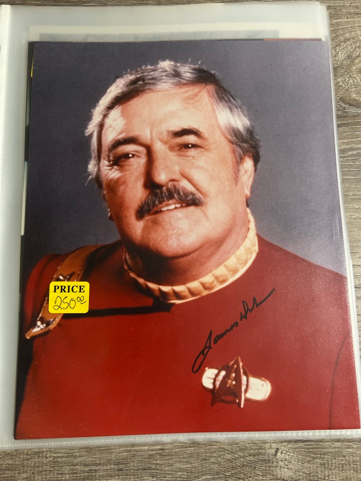 James Doohan Star Trek's Scotty Autographed COA (rack binder)