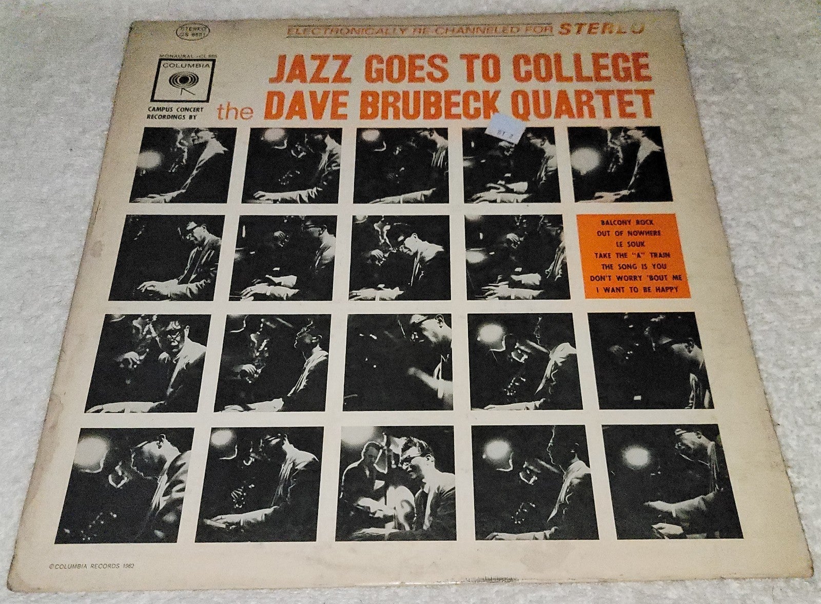 JAZZ GOES TO COLLEGE~THE DAVE BRUBECK QUARTET ~CS 8631 360 STEREO LP