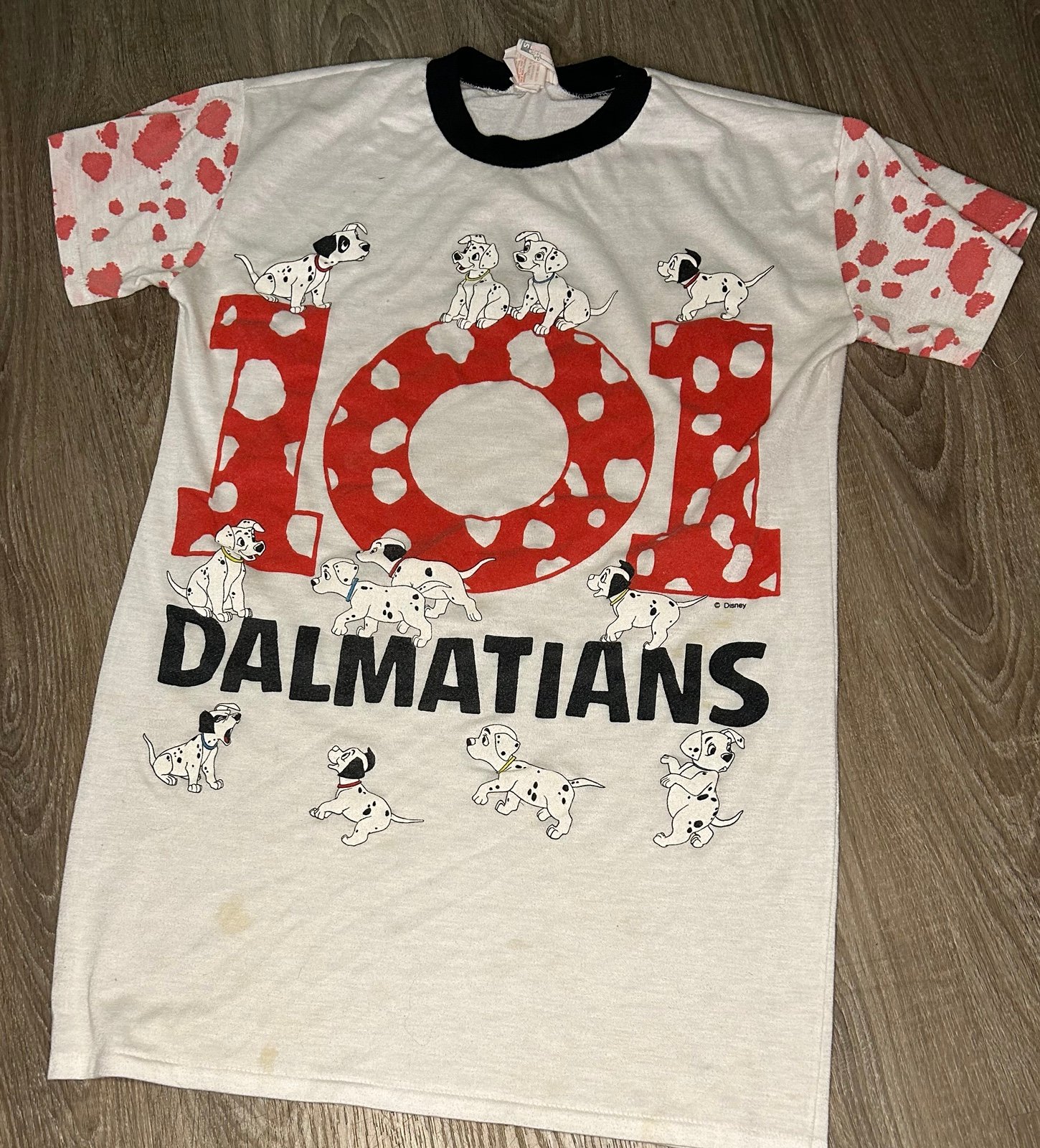 Vtg 101 Dalmations T Shirt Sz 10 Girls