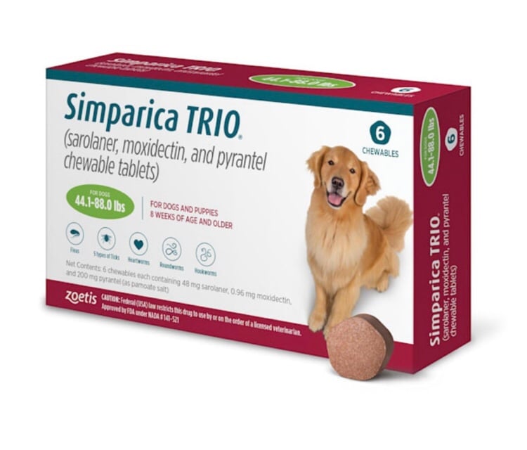 Flea and Tick Control for 44-88 Lbs Large Dogs