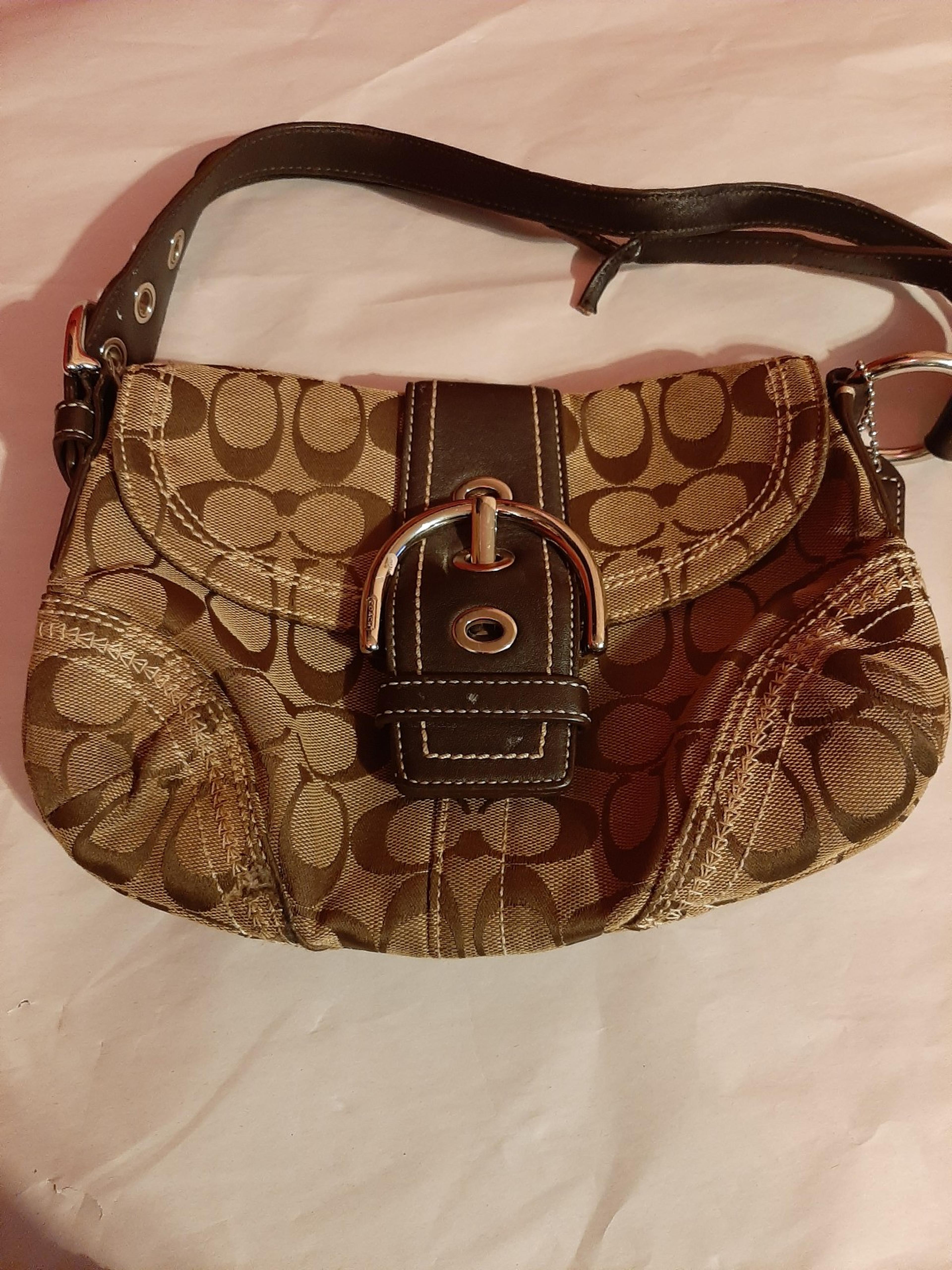 Brown coach purse and wallet Clearance