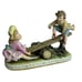 Vintage Porcelain Signed B. Martino Boy Girl Seesaw school child 11 Figurine
