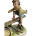 Vintage Porcelain Signed B. Martino Boy Girl Seesaw school child 11 Figurine