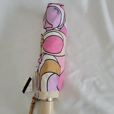 Coach Signature Print Pink/Multi Umbrella NWT
