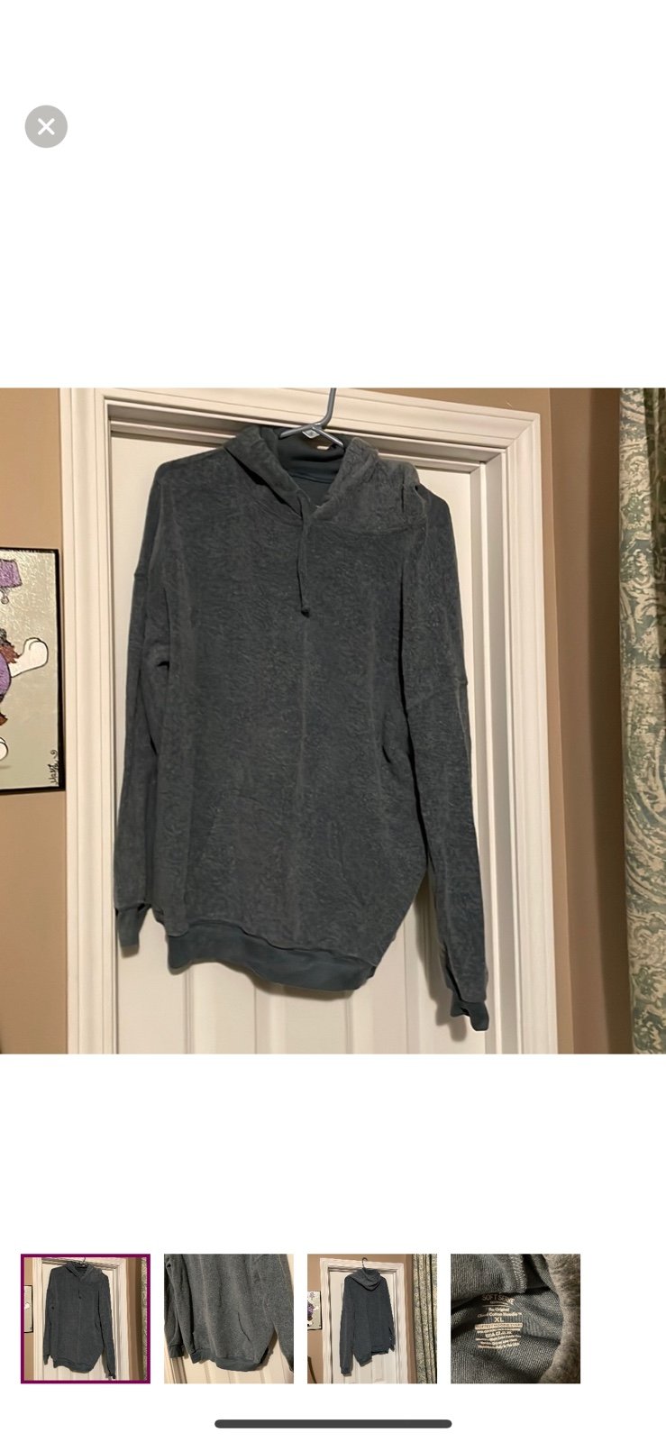Soft serve blue hoodie size XL