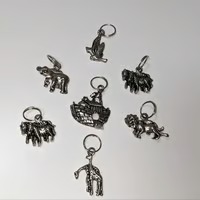SS Animal Charms for Bracelet or Necklace Set (x7)