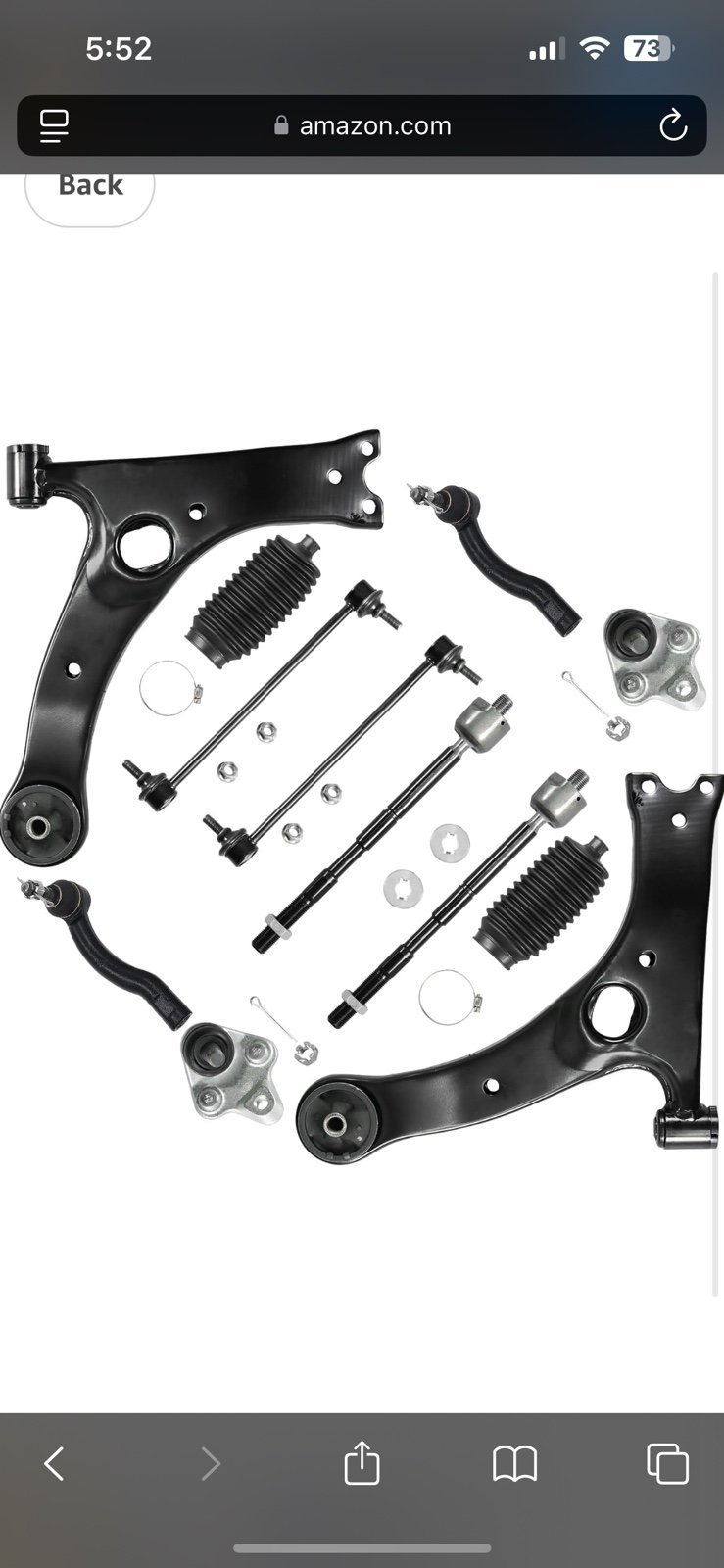 Tie Rods 12 piece set