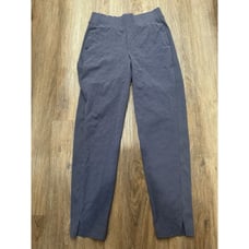 Athleta Pants Womens 0 Brooklyn Textured Leopard Blue Ankle Pants Athleisure