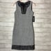 Karl Lagerfeld black and gray tweed mini dress