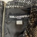 Karl Lagerfeld black and gray tweed mini dress