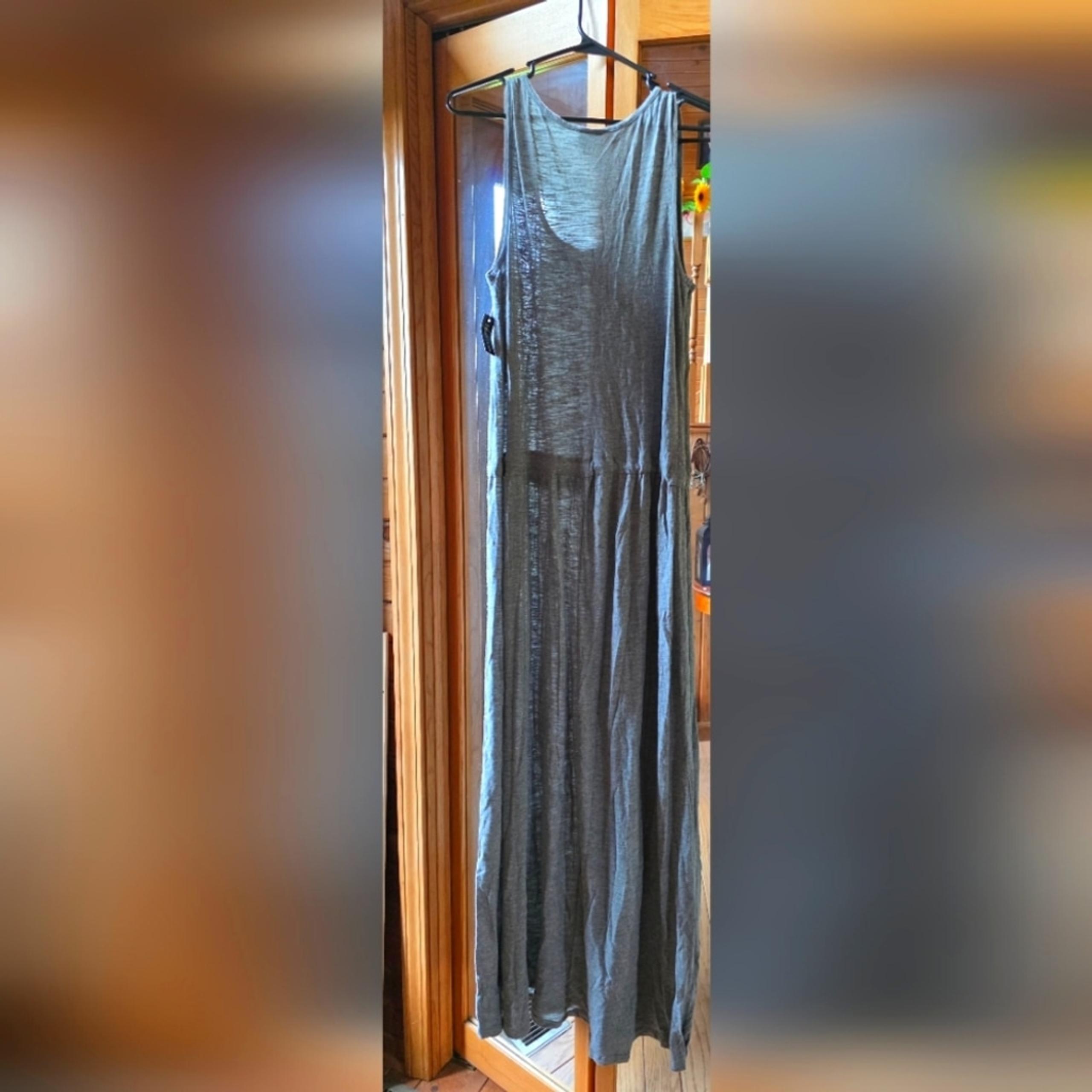 Gray Faded Glory NWT Sleeveless Maxi Dress