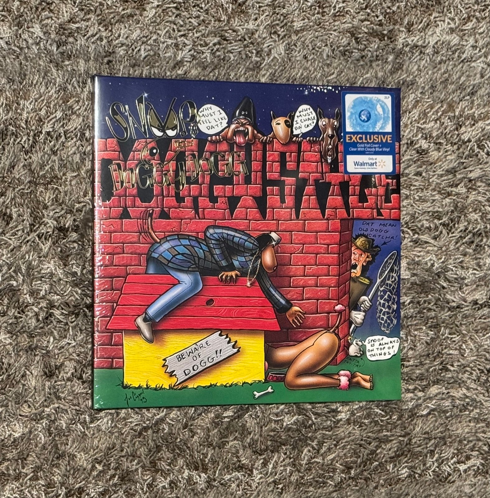 Snoop Doggy Dogg Doggystyle Gold Foil Sleeve 2-LP Cloudy Blue Vinyl 30th Ann.