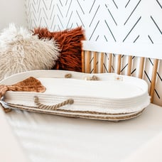 Coastfully Yours Orgininal Cotton Rope Baby Changing Basket