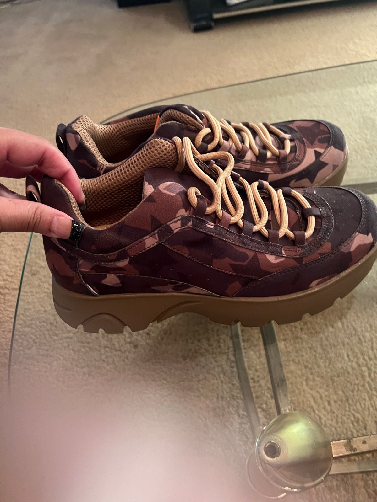 Steve Madden chunky style camouflage sneakers size 9.5 women