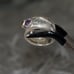 Sterling 3-Gemstones/Marcasites Ring