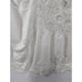 VINTAGE CREAM CUTWORK, FINGER LACE & RIBBON WORK EXTRA LONG TABLECLOTH! PRETTY!