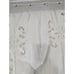 VINTAGE CREAM CUTWORK, FINGER LACE & RIBBON WORK EXTRA LONG TABLECLOTH! PRETTY!