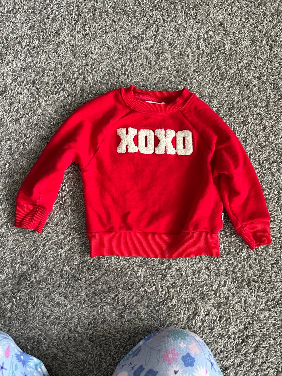 Little sleepies XOXO sweatshirt and tulle skirt set