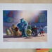 Disney Pixar Monsters, Inc. Lithograph Set of 4