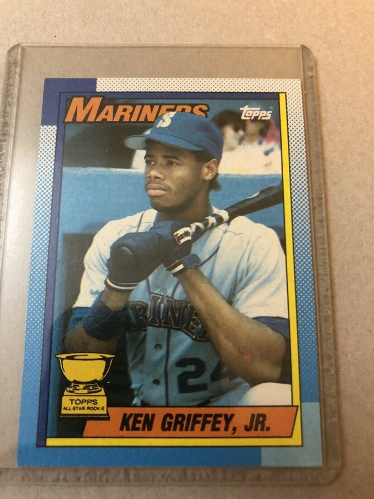 1990 Topps KEN GRIFFEY JR. All-Star Rookie #336 Bloody Scar