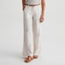 AG Adriano Goldschmied Low Slung Linen blend Watercolor Striped Pallazzo Pants