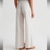 AG Adriano Goldschmied Low Slung Linen blend Watercolor Striped Pallazzo Pants