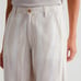 AG Adriano Goldschmied Low Slung Linen blend Watercolor Striped Pallazzo Pants