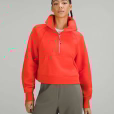 Scuba Oversized Funnel-Neck Half Zip - Solar Orange (Discontinued)