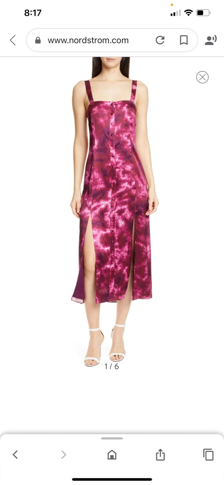 Cinq A Sept high quality tye-dye Alexa dress New 4