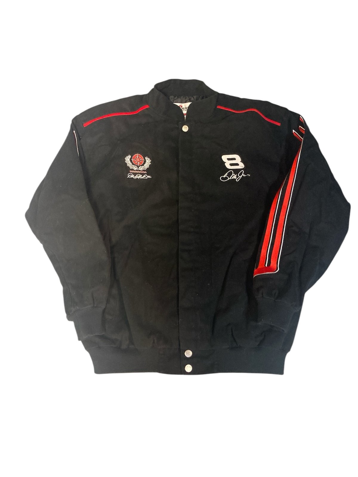 Dale Earnhardt Jr Nascar Budweiser Racing Vtg Jacket Sports Jacket Shirt L