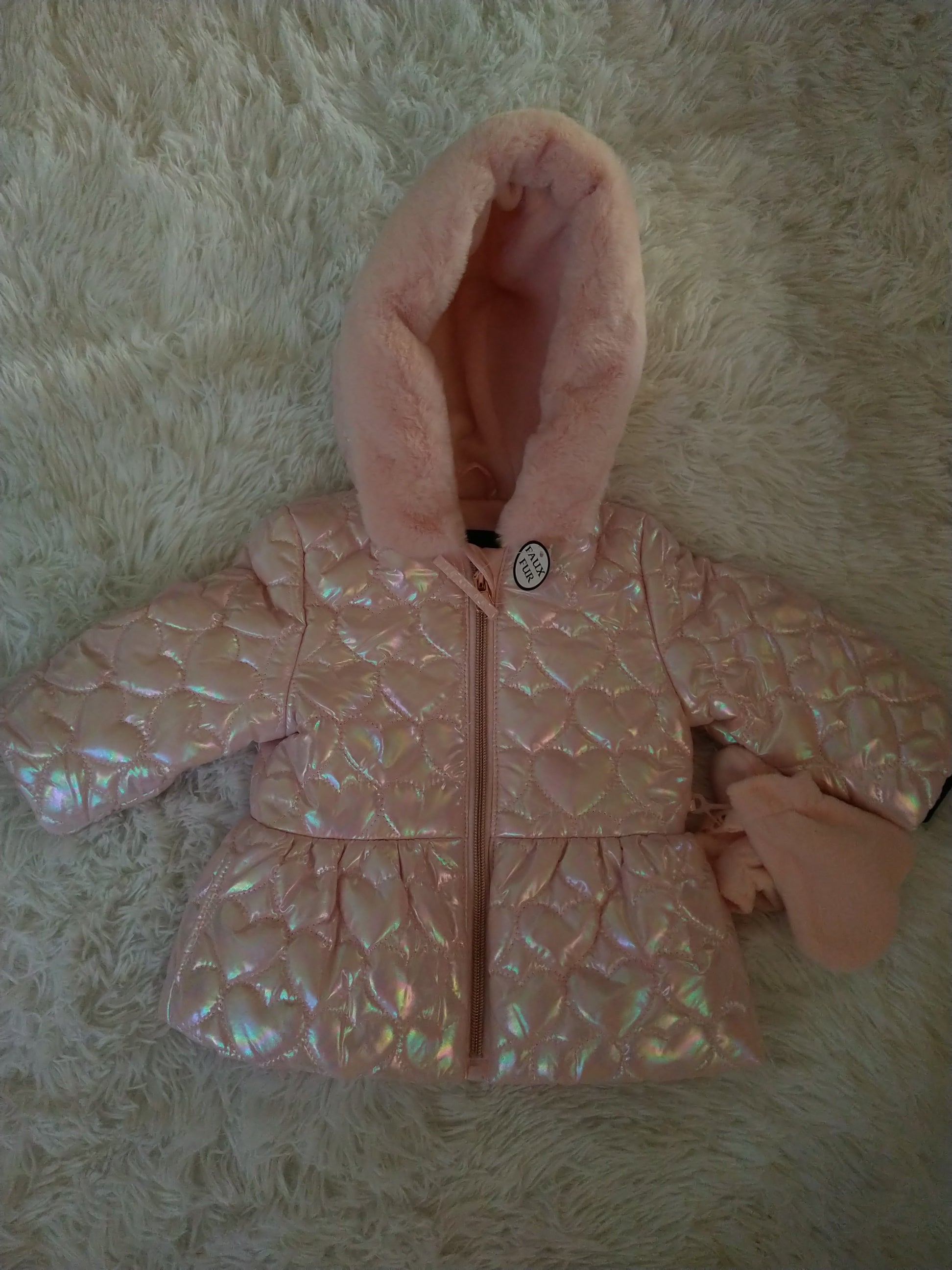 S. Rothschild iridescent puffer jacket
