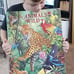 Giant 1993 VTG Board Book Animals Wild-Rare Illustrated John Francis Excellent