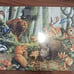 Giant 1993 VTG Board Book Animals Wild-Rare Illustrated John Francis Excellent