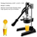 Manual Juicer stainless steel made