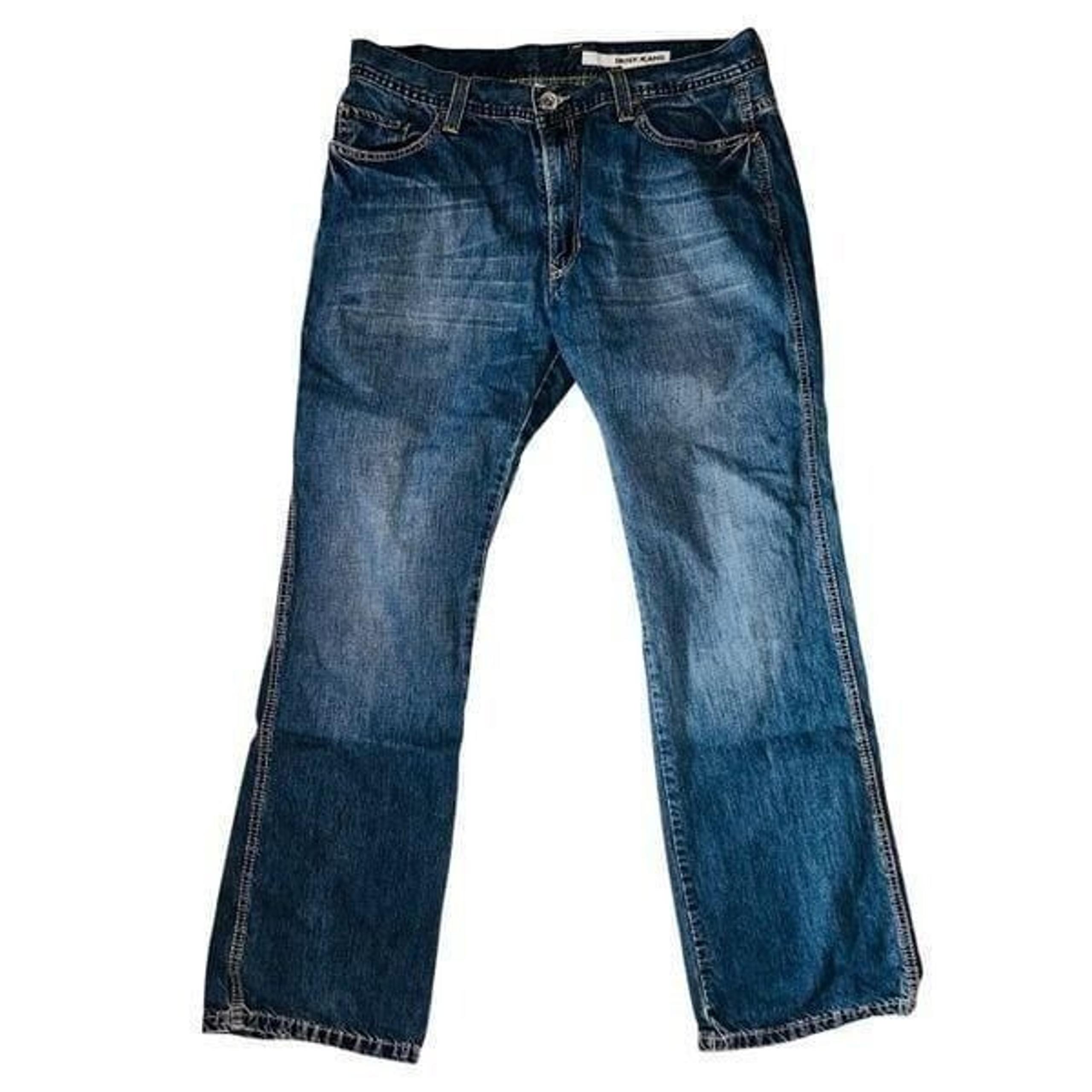 DKNY Jeans Mens 34x32 Straight Leg Blue Denim