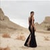 House of CB London Womens Bondage Bodycon Maxi Dress Size S Black Stretch Goth
