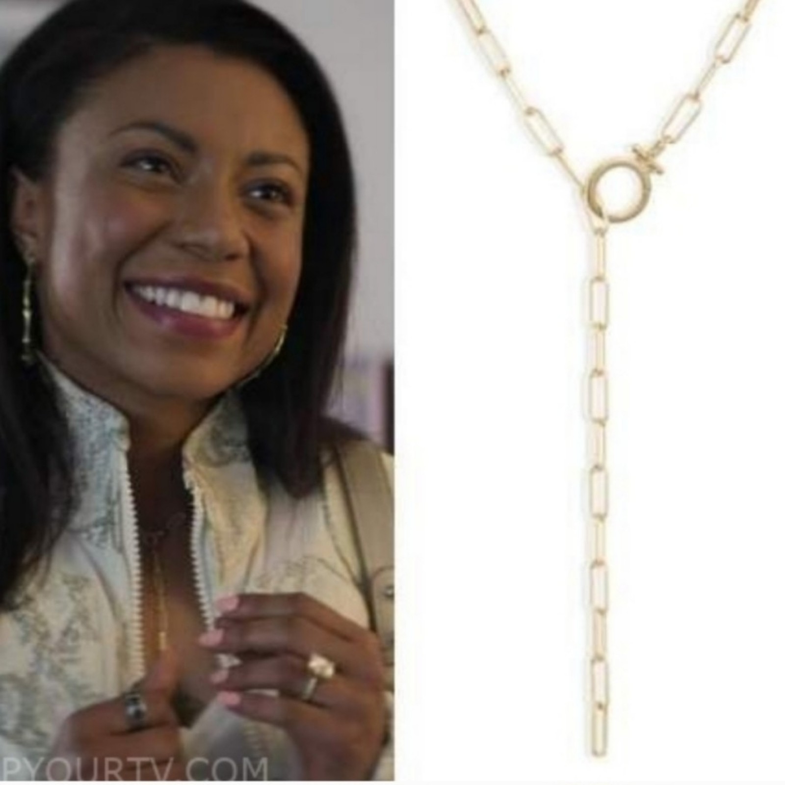 ASO You Sherry's Gold Chain Y-Necklace